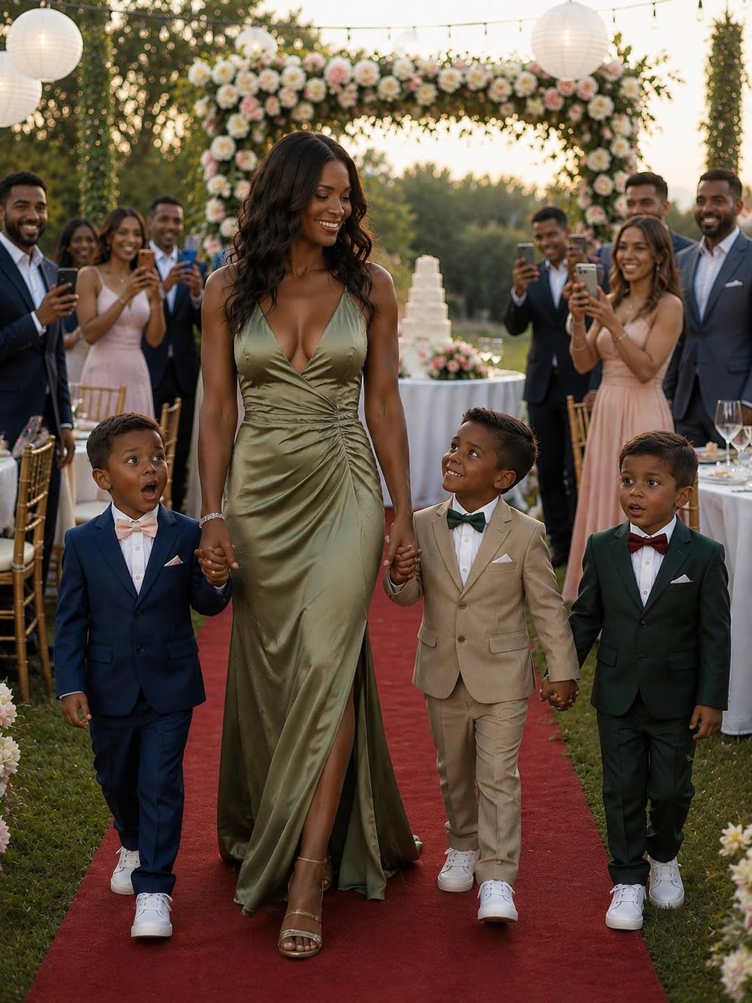 I took my 4-year-old triplets to my millionaire ex-husband’s wedding and his family’s reaction was chilling.