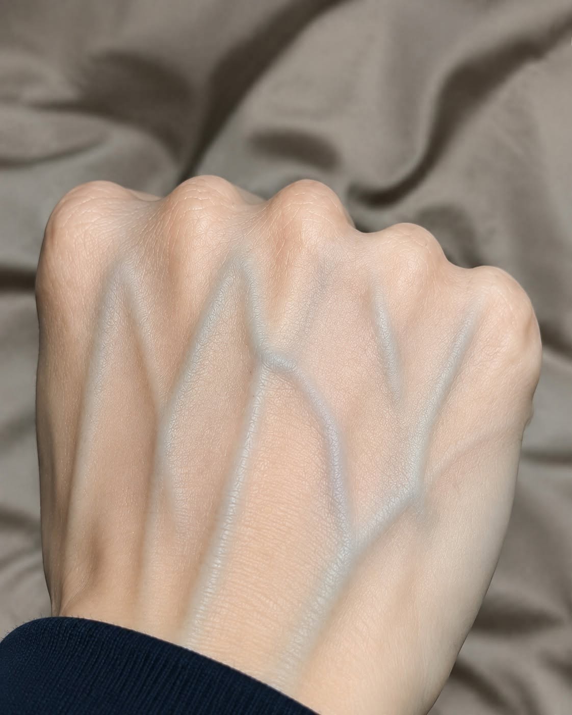 If your veins are visible in your hand, it is a signal of